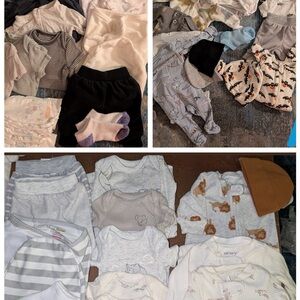 3 Lots Of Preemie/infant XS BABY CLOTHES (Mostly Carters) 14-16 Items Per Lot